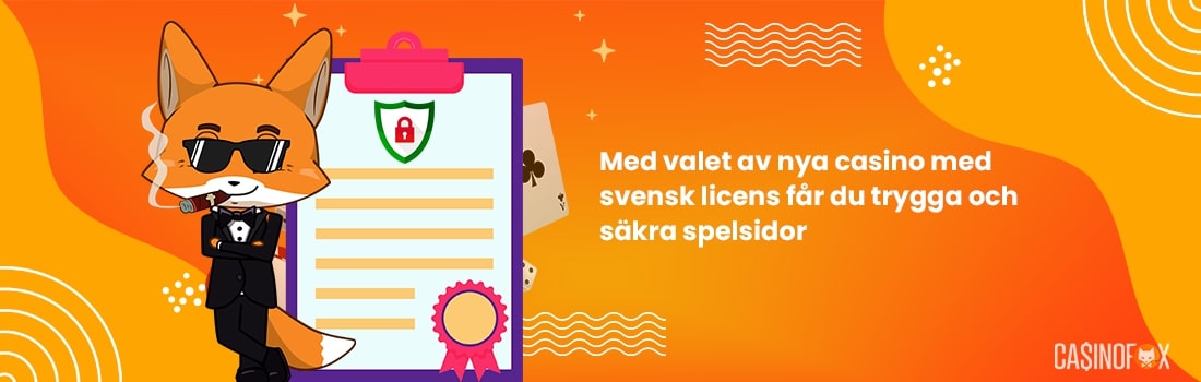 Spela på nya casino med svensk licens och få bästa spelarskydd